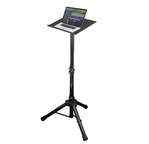 Image of Softline Pro Heavy Duty Multipurpose Adjustable Portable Tripod Stand for Workstation Music DJ Projector Mixer Projector Laptop Stand Professional & Height Adjustable (SP-PS003)