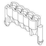 Molex/Waldom, 51052-0500, Cable Accessories Ribbon Cable Connector Holder Nylon Natural Bag (893 Item/s)
