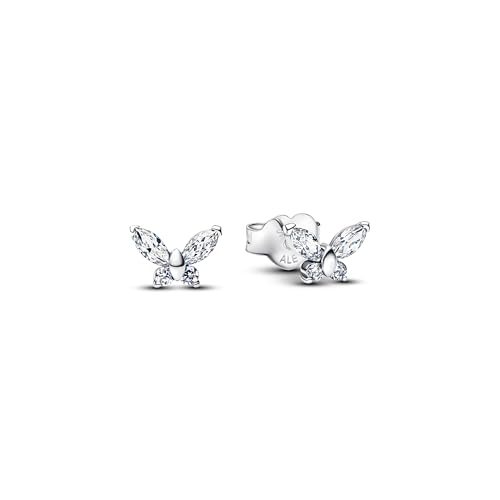 Pandora Timeless Schmetterling Ohrstecker aus Sterling Silber mit Zirkonia, 294263C01
