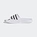 adidas unisex-child Adilette Shower Slides White/Black/Black 10K