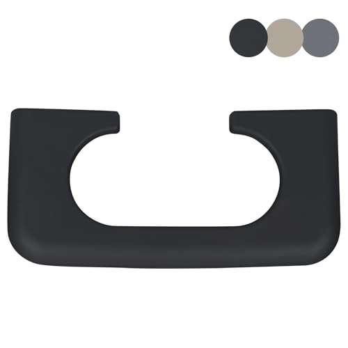 Center Console Cup Holder Replacement Pad Compatible with 1999-2010 Ford F250 F350 F450 Truck Accessories Cupholder Armrest Cover Trim (Black)
