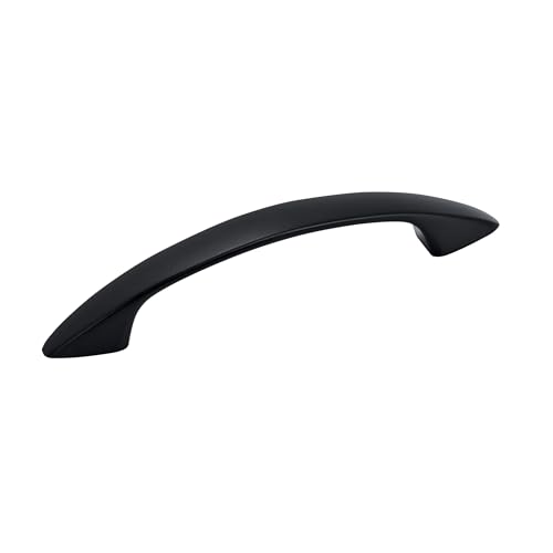 Tirador de gabinete negro mate Arc 76 mm: herraje moderno para armarios (10 uds) 2