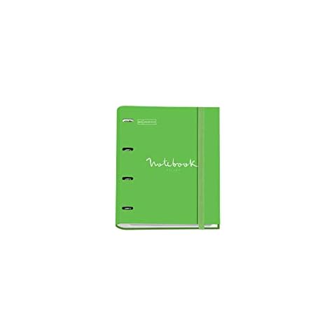 Carpebloc Cuaderno, Carpeta con 4 Anillas y Bloc de 100 Hojas Cuadriculadas Cover