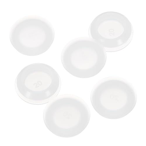 Image of uxcell 12 Pcs Silicone Plugs, Rubber Round Snap in Locking Hole Plugs for 20-22mm Hole, Hole Stoppers Waterproof Hole Plug for Metal Tube, Furniture End Caps Inserts, Clear
