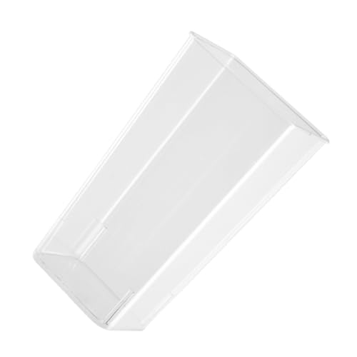 Amosfun Cubo para Flores Acrílico Transparente de Tamaño Mediano, Jarrón Cuadrado para Conservación de Flores, Maceta para Balcón y Decoración en Hogar U Oficina