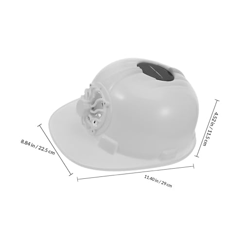 Ventilador solar integrado en este casco blanco de alta resistencia ante impactos 2