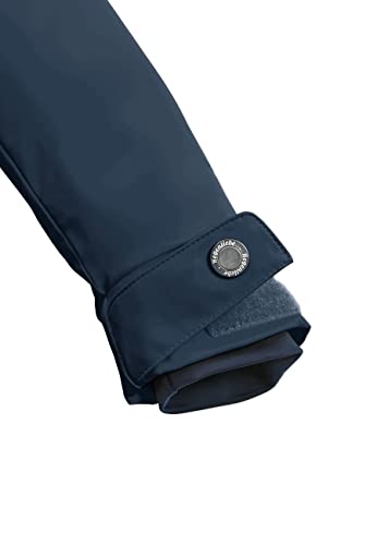 Regenliebe Damen Regenmantel Friesennerz mit Teddyfleece gefüttert, Größe:40, Farbe:navy