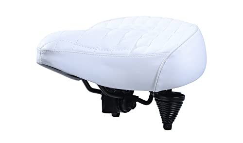 Extra Wide Comfortable Beach Cruiser Bike Seat with Suspension,Ideal Bike