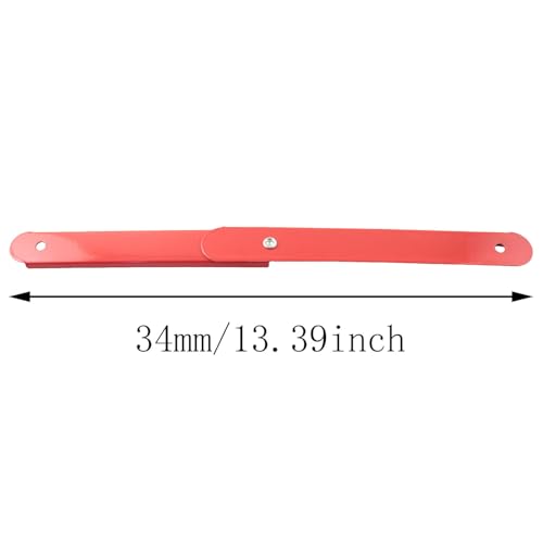 TAODAN 1 Pair Steel Pull Bar Folding Hinges Length 34cm Red Includes Anti Slip Screws Ladder Accessories Folding Hinge for Fixed Support Bracket by TAODAN - Used condition - Image 6
