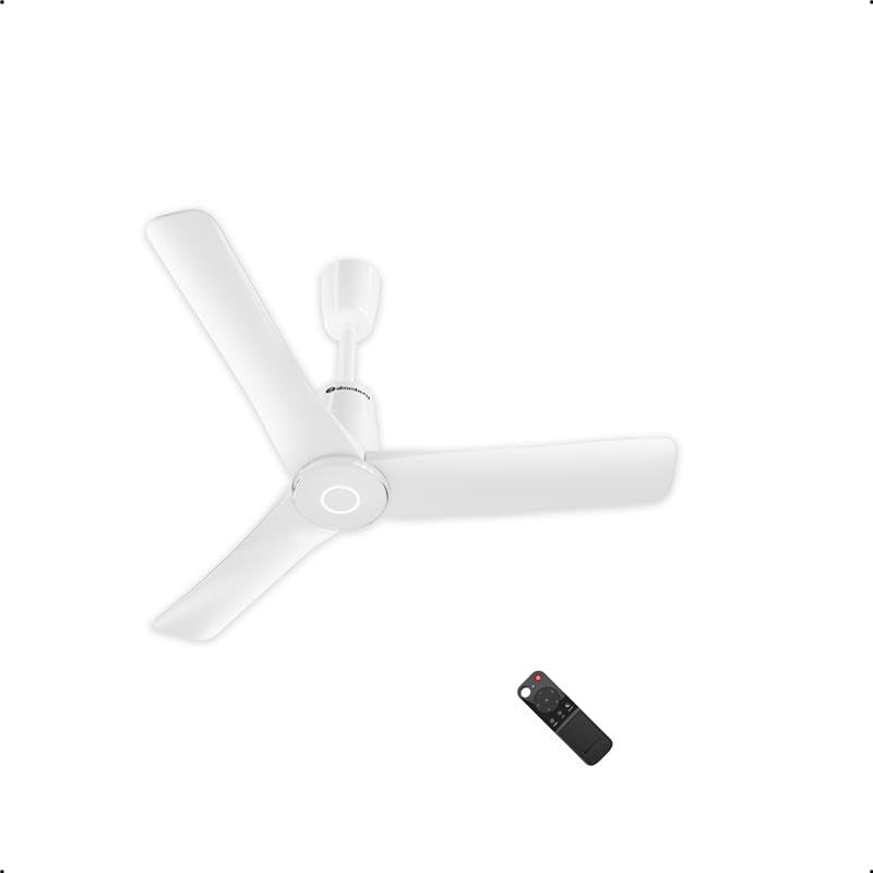 Image of atomberg Aris Contour Smart 900mm Voice Controlled BLDC Ceiling Fan with Remote |BEE 5 star| Best-in-class Air Flow |Silent Operation| Designer Fan | Free Installation | 5 Year Warranty | Marble White