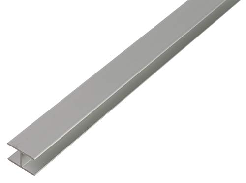 Alberts 030128 H-Profile Self-Clamping Aluminium Anodised Silver 1000 x 8.9 x 20 mm, 1000 x 8,9 x 20 mm