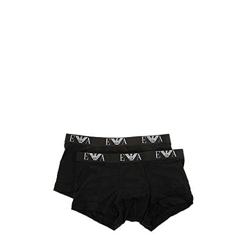 Emporio Armani Men's Stretch 2-Pack Trunk Boxer Shorts