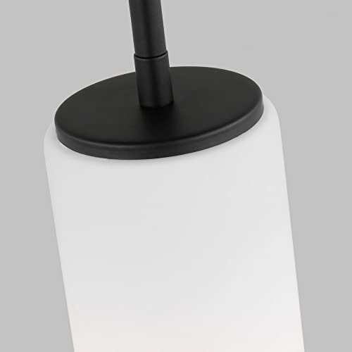 Image of Generation Lighting 1-Light Alturas Contemporary Pendant Light Fixture Midnight Black 6124601-112 | Modern Ceiling Light Fixture for Home Decor| Hanging Lamp for Indoor Lighting or Outdoor Decor