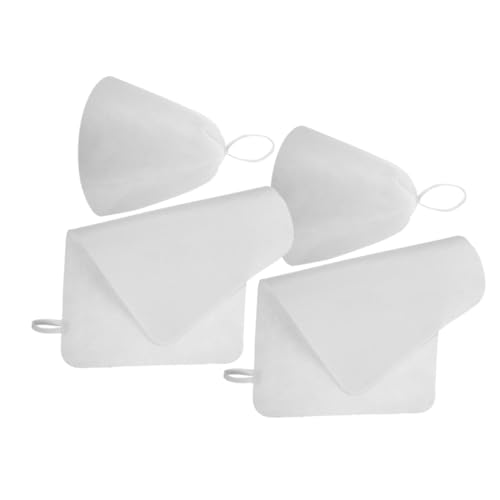 BESTYASH 4-Piece Felt Sauna Hat and Mat Set Absorbent Sauna Cap Thick Felt for Home and Spa Use Water-Resistant Shower Accessories for Men and Women