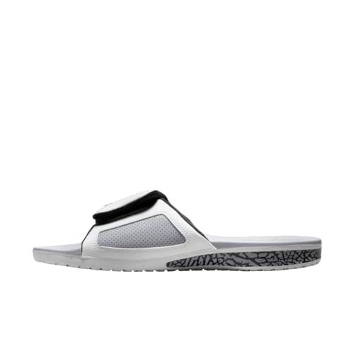 Nike Jordan Hydro III Men's Slides (854556-101, Summit White/Cement Grey/Black/Fire Red)3