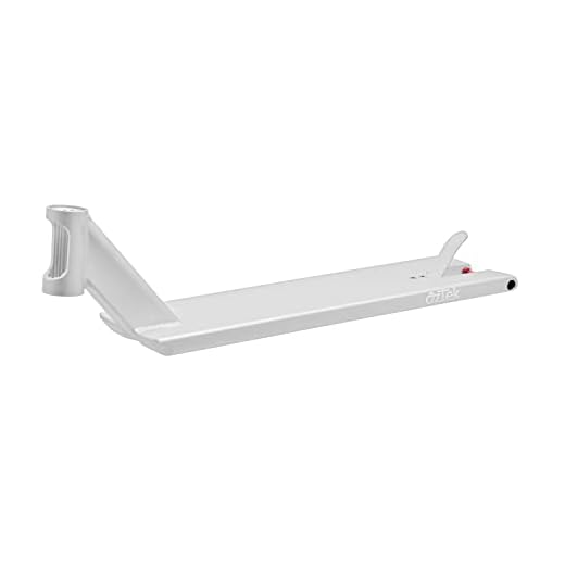 Aztek Siren 6" Pro Scooter Deck - 6 Inch Wide Pro Street Scooter Deck with Boxed Dropouts for Grinding (Silver)