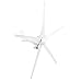 Hyuduo 1600W Vertical Axis Wind Turbine Generator for Off-Grid Power 5-Blade Small Wind Turbine for Renewable Energy Systems 12V DC Output