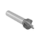 YINETTECH 1/4 Zoll Rundbohrer 1/2 Zoll Durchmesser Spitzer Schnitzbohrer 2 Klingen für Holz Laminat Sperrholz 1/4 X 1/2 X 1,6 Zoll