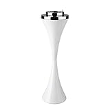BEAMNOVA Floor Ashtray for Cigarettes Outdoor Indoor Hinged Lid Cigar White Ashtray Stand...