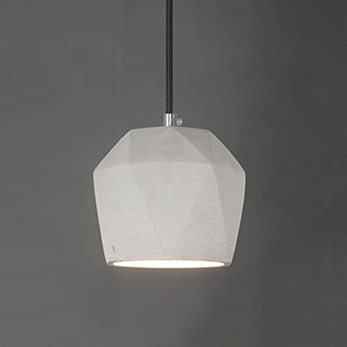 Suspension industrielle ciment pour rénover l'éclairage de cuisine avec style