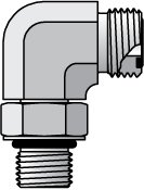 Strt Elbow, 90, Zinc STL, SAExORFS, 3/4In