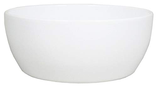 INNA-Glas Keramik Blumenschale, Ø24,5cm, 9,5cm, weiß - Pflanzschale/Übertopf Schale