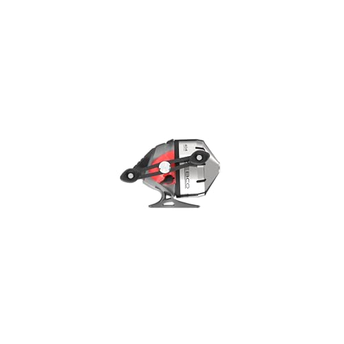 Zebco 404 Hoss Spincast Reel and Fishing Rod Combo, 5-Foot 6-Inch 2-Piece Rod, Medium Power, Moderate-Fast Action, Size 40 Reel, Gray/Red