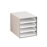 Scifimp デスクトップ収納ボックス 引き出しタイプ 透明ファイリングキャビネット 棚付き 机上収納 ファイル整理 小物収納 オフィス用 家庭用 書斎用 取り扱い簡便 出し入れ容易 防汚 易洗浄 省スペース 耐久性 長期使用対応 ...