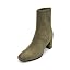 Dark Olive Stretch Faux Silk Suede
