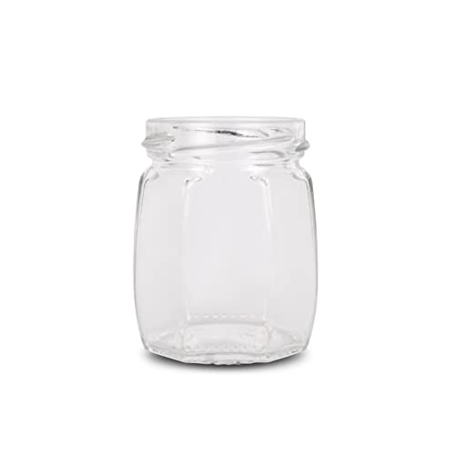 Image of Clear mushroom jar, food Storage Containers,Jar For Spice & pickel, honey, jam Pack of (9)