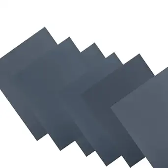 ColorZebra TS Water Proof WET AND DRY SAND PAPER Grit Size 80 .Pack of 06 Sheets of Latex Silicon Carbide sanding paper Paper Size - 23 cm X 28cm