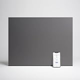 Adax Neo Compact - Convettore da parete intelligente WiFi - 1000W | Controllo smartphone | Stufetta elettrica basso consumo bagno | Scaldino Elettrico | Altezza 420 mm | Grigio KWT | IP24C