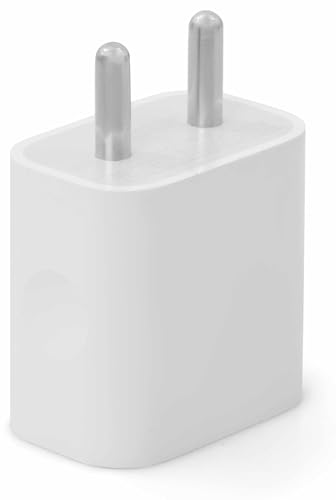 Image of AINE 20W PD USB-C Charger with C to C Nylon Cable | Fast Charging for iPhone 16 /15 Pro Max /iPad Pro /Air 5 /Mini | Supports 27W Power Delivery | Original Charging Speed, White
