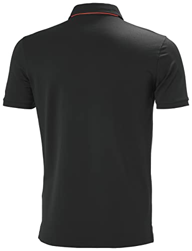 Camisetas polo Manchester para hombre de Helly Hansen, manga corta | 100 % algodón duradero con cuello acanalado, costuras laterales, plastrón frontal abotonado y cuello de tres botones miniatura 3