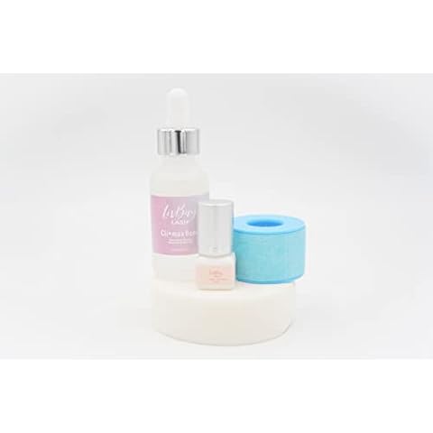 LivBay Sensitive Sally - Sensitive Client Lash Bundle | Glue Kit Collection | Clear Adhesive 3ml + Bonder + Blue Medical Tape + Foam Tape (Professional Use Only)…… Cover