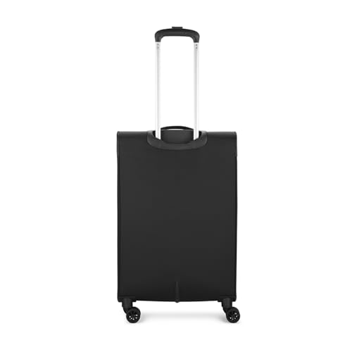 Image of Skybags Genesis Medium Size Soft Luggage (69Cm) | Soft Luggage Trolley with 8 Wheels and 3 Digit Combination Lock | Black | Unisex