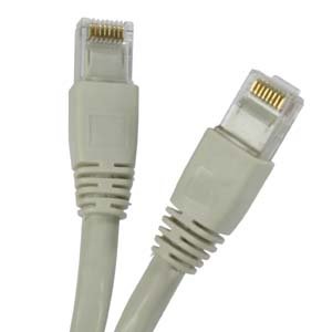 Cable de red Cat 6A patch 7.62 m gris miniatura 1