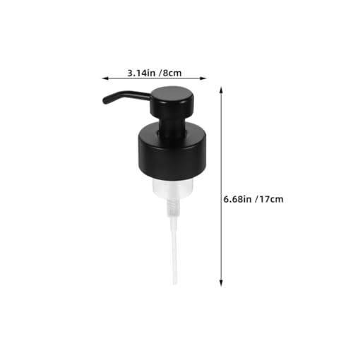 Pompe à savonnette en acier inoxydable noir lot de 4 pour distributeur de savon cuisine