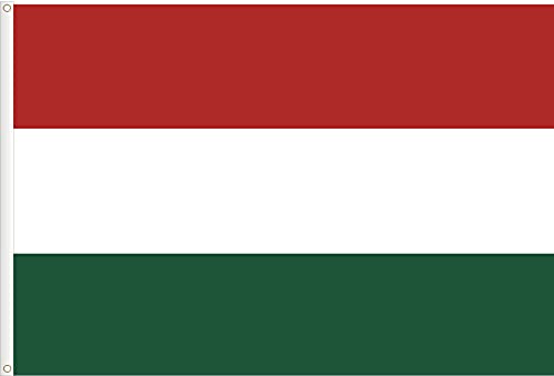 FLAG OF HUNGARY. PREMIUM SATIN QUALITY. BIG SIZE 150X90, Dark Red, Dark Green