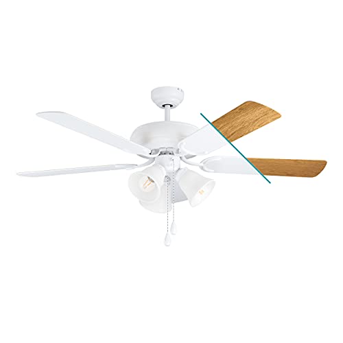 YINETTECH Paar attraktive Perlenabzieher Kette mit Birne Anhänger Ventilator Anhänger Licht Fan Dekoration Bronze/Gold/Silber, silber