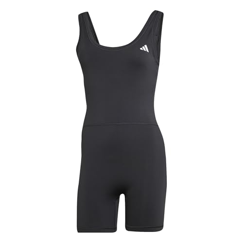 adidas Damen Optime Essentials Workout Onesie Track Suit, black, M