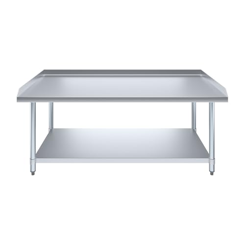 Image of AmGood Stainless Steel Equipment Stand - Heavy Duty, Commercial Grade, with Undershelf, NSF Certified (30 inch Width x 60 inch Length)