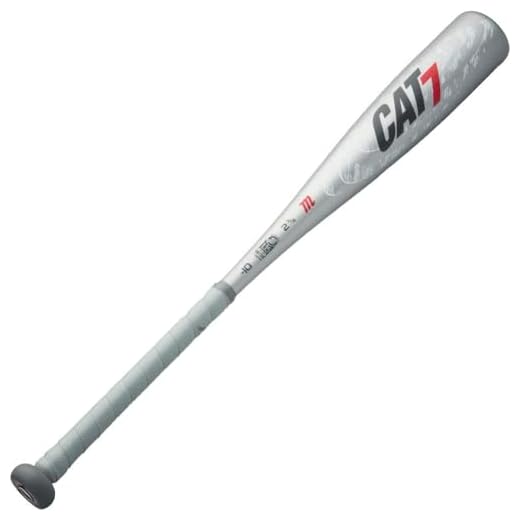 Marucci CAT7 Silver -10 USSSA Senior League Baseball Bat, 2 3/4" Barrel, 28"/ 18 oz