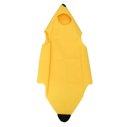 TUKNN Disfraz de plátano para adultos, divertido disfraz de plátano, disfraz de Halloween para adultos, perfecto para Halloween, fiestas y disfraces, disfraz de frutas ligero y cómodo para hombres y
