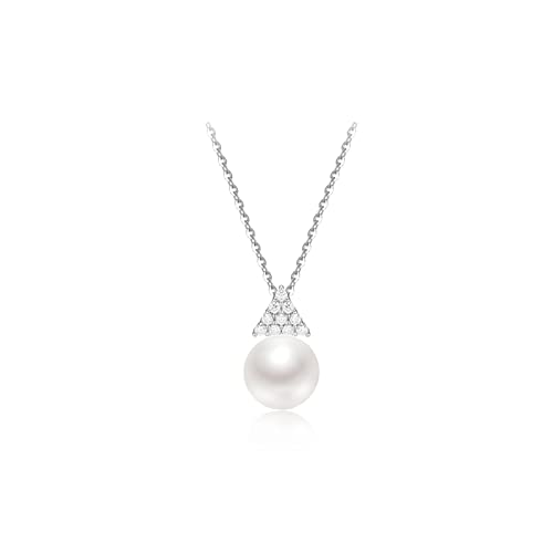 Colliers en perles d'eau douce S925, cadeau de bijoux tendance dame