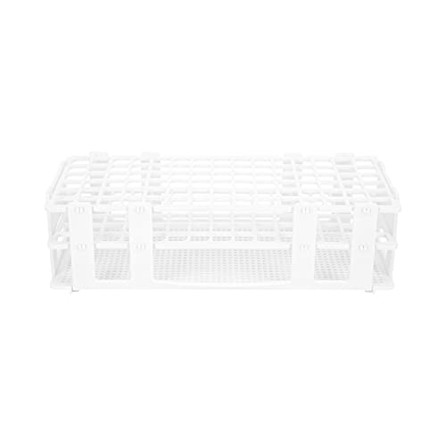 Marhynchus Test Tube Stand, Plastic Test Tube Rack 90 Holes, Lightweight Portable Holder, ABS Material, Easy to Assemble and Store, for, Tube Racks