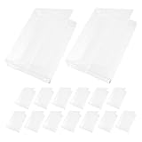 Generic 15pcs Cassette Tape Storage: Retro Cassette Protector - Clear Music Audio Tape Storage Holder Protective Case for Home School Office