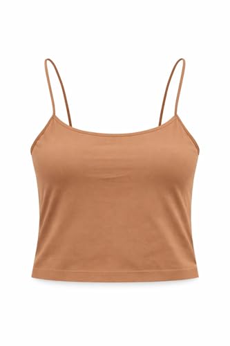 Image of Seamless Padded Bralette for Women | Free Size (Fits 28-32 Bust) | Stretchable Wireless Camisole Bra | Soft Comfortable Removable Pads
