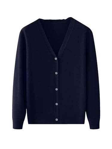 Men Casual Cashmere Cardigan Sweater Spring Winter V-Neck Cardigan Single Breasted Knitwear