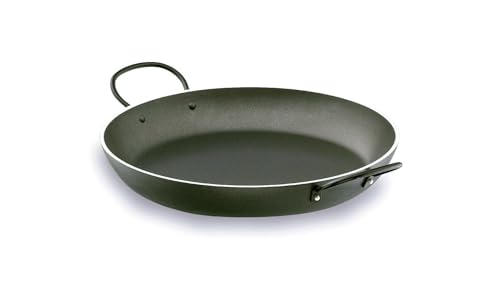 Paellera robusta de 36 cm, aluminio antiadherente, ligera y duradera. Diseñado para: cocinar platos tradicionales, asados y paellas.
